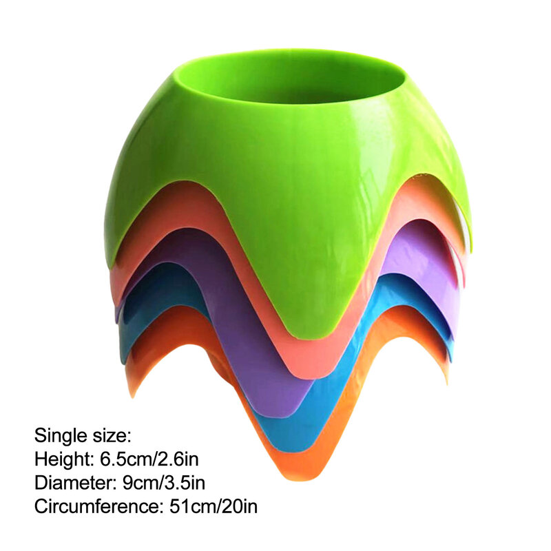 Beach Accessories For Vacation Must Haves Sand Cup Holder For Beach 5 Pack Multicolor Beach Sand Coaster Drink Cup Holder For