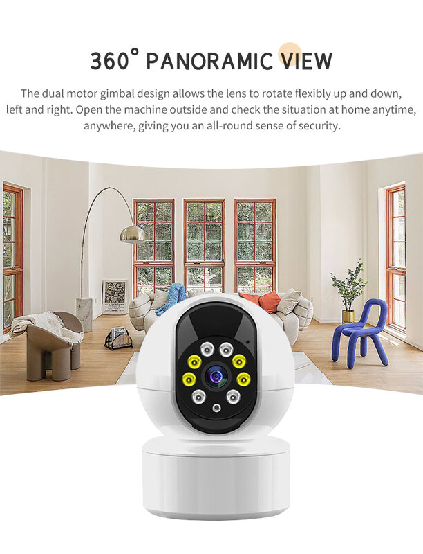 Nieuwe Wifi Beveiliging Video Surveillance Ip Camera Intelligent Bewegingsdetector Audio Recorder Draadloze Baby Veiligheid Monitor