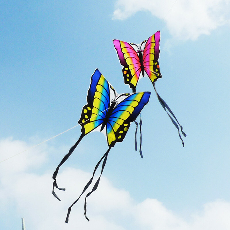 Juguetes voladores de cometa de mariposa para niños, juego de deportes al aire libre, fábrica de cometa ripstop, tela de nailon, cometas de águila koi bird, envío gratis