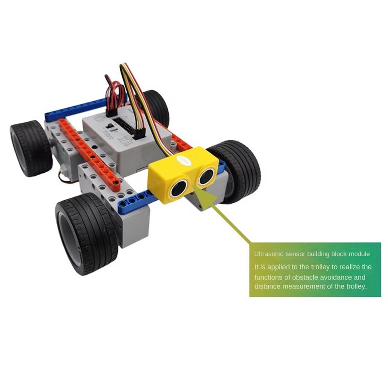 Baustein Ultraschalls ensor sr04 Hindernis vermeidung Entfernungs mess modul xh2.0 4-polig kompatibel mit Legoeds-Programm