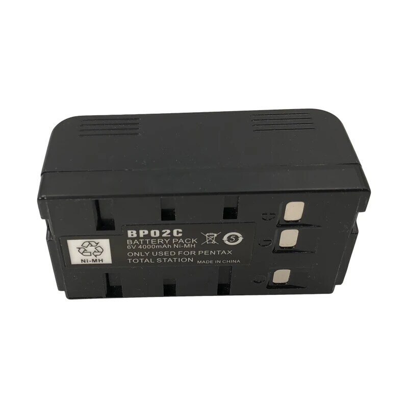 Baterai BP02C untuk Pentax R-202NE/322/322N/422/425NM W-822NX Total stasiun survei instrumen 6V 4000MAH baterai NI-MH