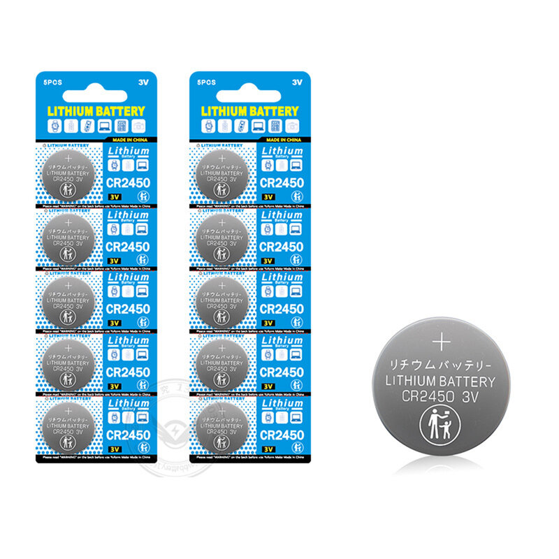 3V CR2450 Button Batteries CR 2450 5029LC LM2450 DL2450 CR2450N BR2450 600mAh Lithium Cell Coin Watch Battery