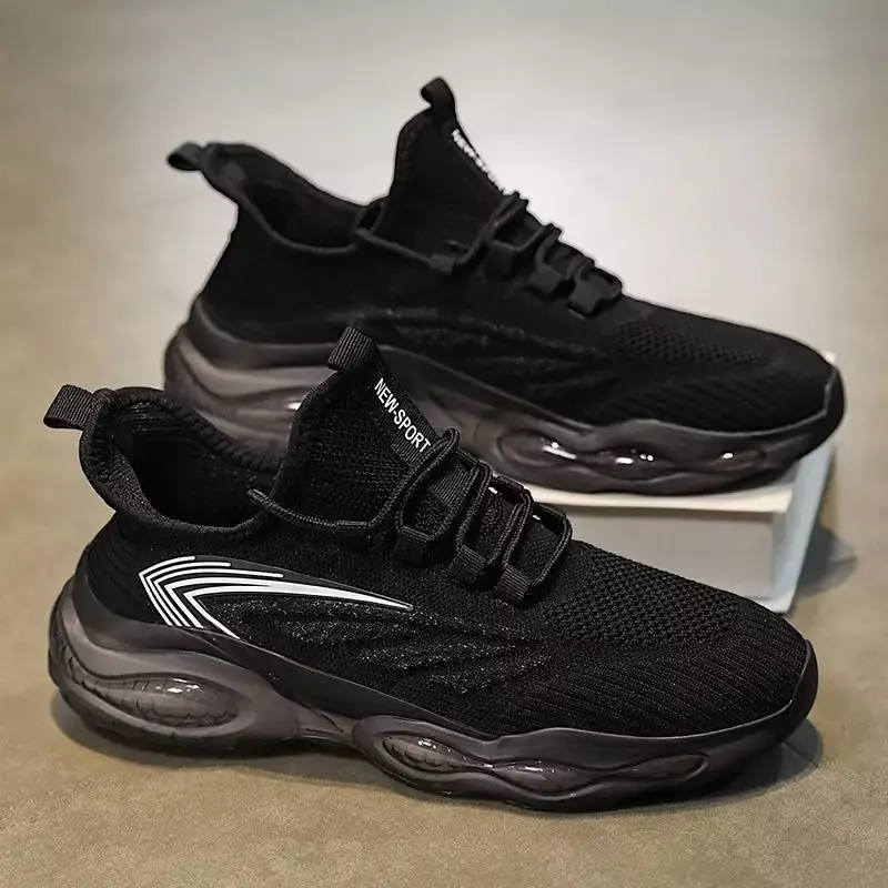 Men's Shoes 2024 New Summer Tenis Breathable Sneaker Ultra Light Shock Absorption High School Entrance Examination Running
