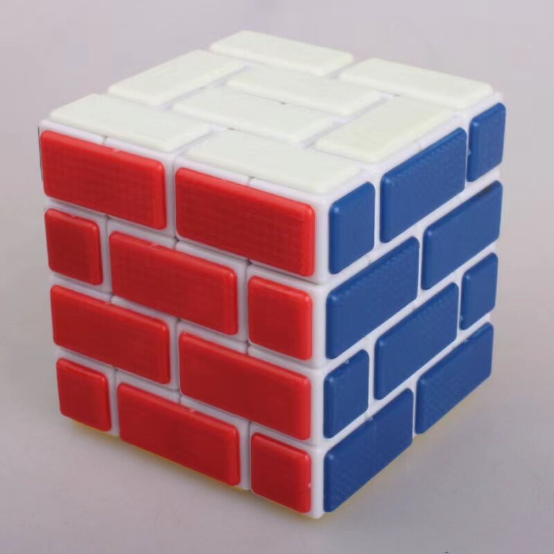 Vendaje de cubo mágico de encuadernación de cuarto orden blanco, juguetes educativos para niños, limitado de rotación, 4 ° orden