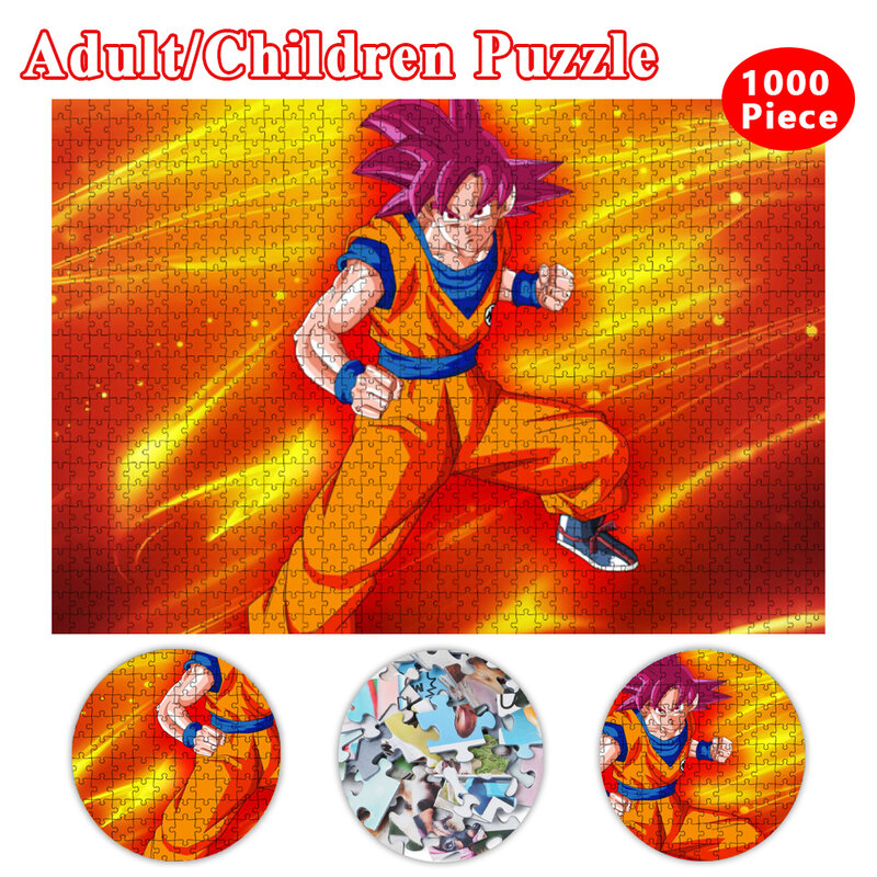 300/500/1000Pcs Jigsaw Puzzle Dragon Ball Puzzles Diy Creative Dragon Ball Decompress Educational Paper Puzzle for Kids Gifts