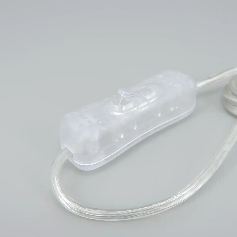 2m 22awg 3a transparentes Netzteil 5V USB DC 12V Buchse Stecker Schalter Knopf Stecker Verlängerung kabel LED Neonst reifen Licht