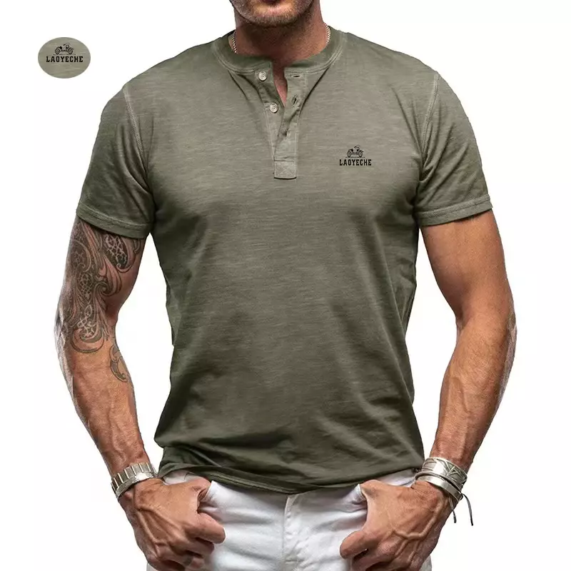 하이 퀄리티 남성용 자수 폴로 티셔츠, 남성용 의류 티셔츠, 짧은 폴로 셔츠
