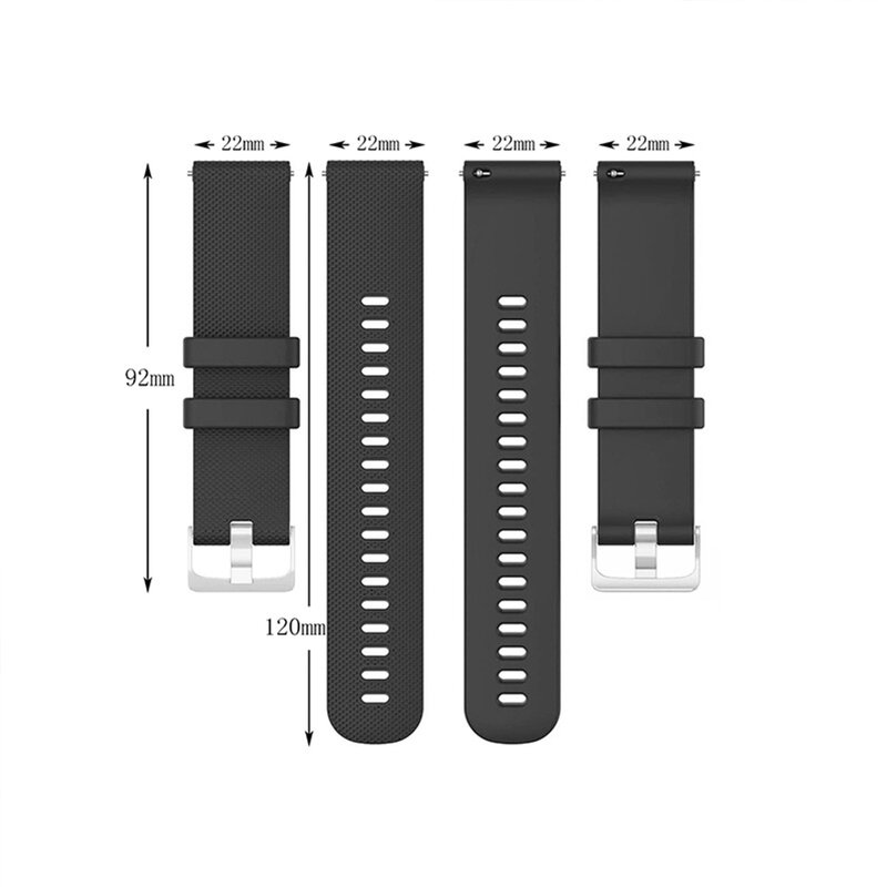 Gelang Jam Tangan Silikon Lembut untuk Xiaomi Mibro X1/IMILAB KW66/YAMAY SW022 Gelang Tali untuk Haylou GST/RS3 LS04/ RT2 LS10/RT LS05S