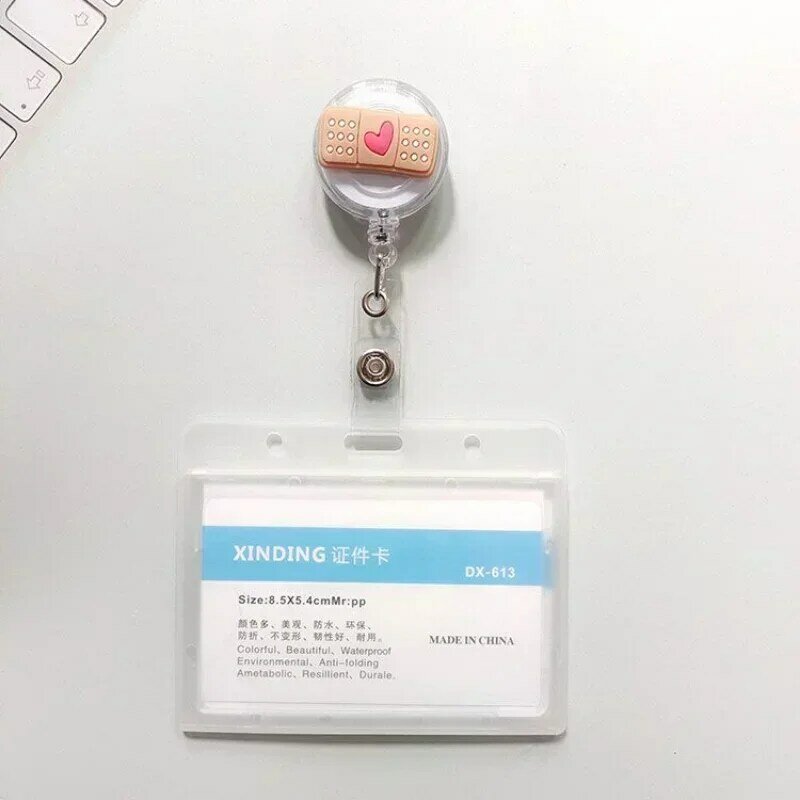 1 pz retrattile Pull Badge infermiera carino Badge Reel Clip Badge Holder Doctor ID Card Clip a catena scuola studente ufficio