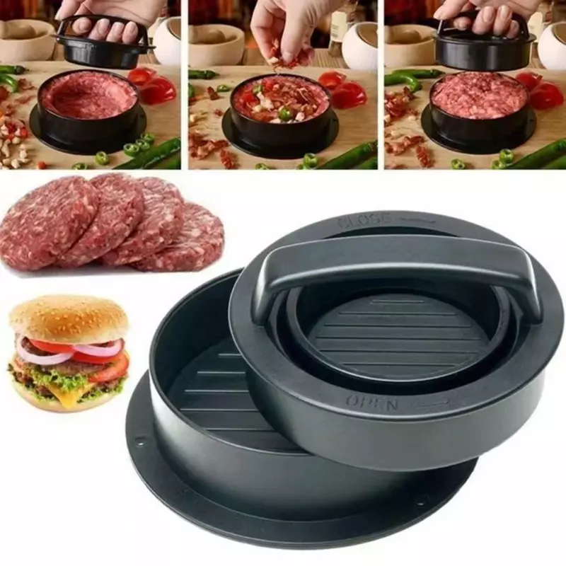 Round Hamburger Burger Press Beef Grill Food-Grade ABS Hamburger Helper Meat Press Cutlets Patty Maker Mold Kitchen Gadgets