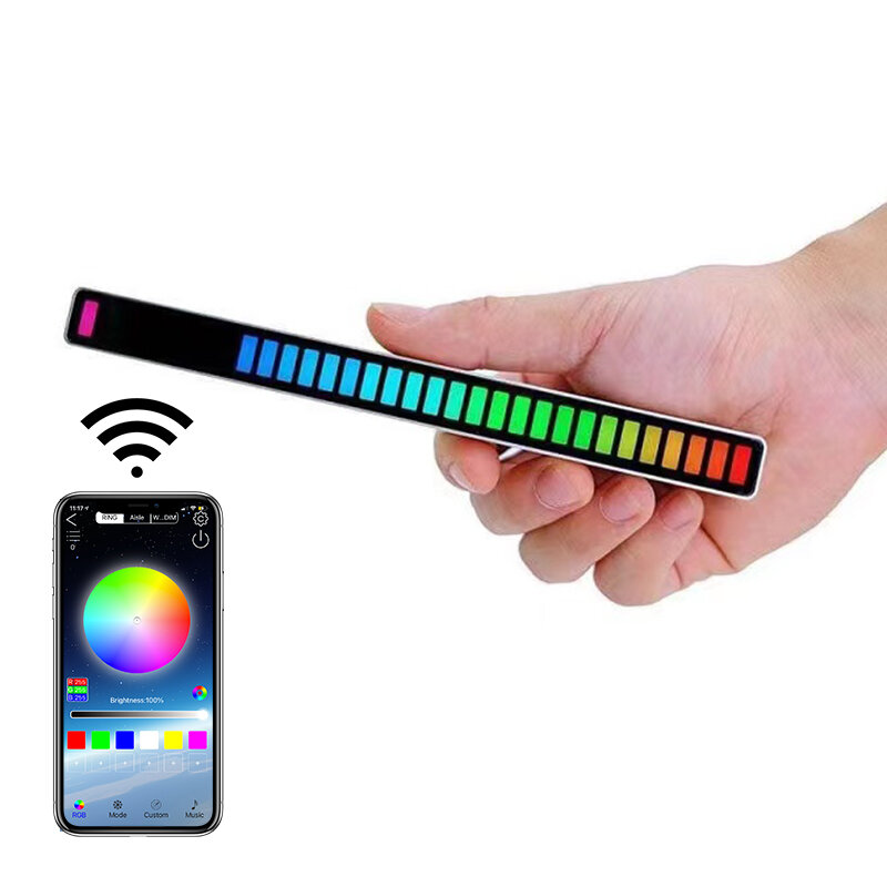 Fabriek Groothandel Omgevingslamp Slimme App Controle Spel Kleur Veranderende Muzieksensor Ritme Stemgeactiveerd Led Omgevingslicht