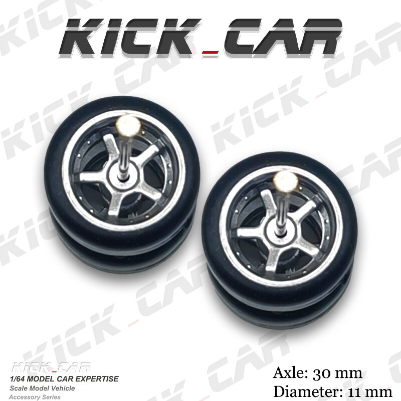 1/64 колес с резиновыми шинами Advan GT, запчасти для литых под давлением моделей автомобилей, горячие колеса, главная линия, спичечная коробка, диаметр 11 мм, 1 комплект