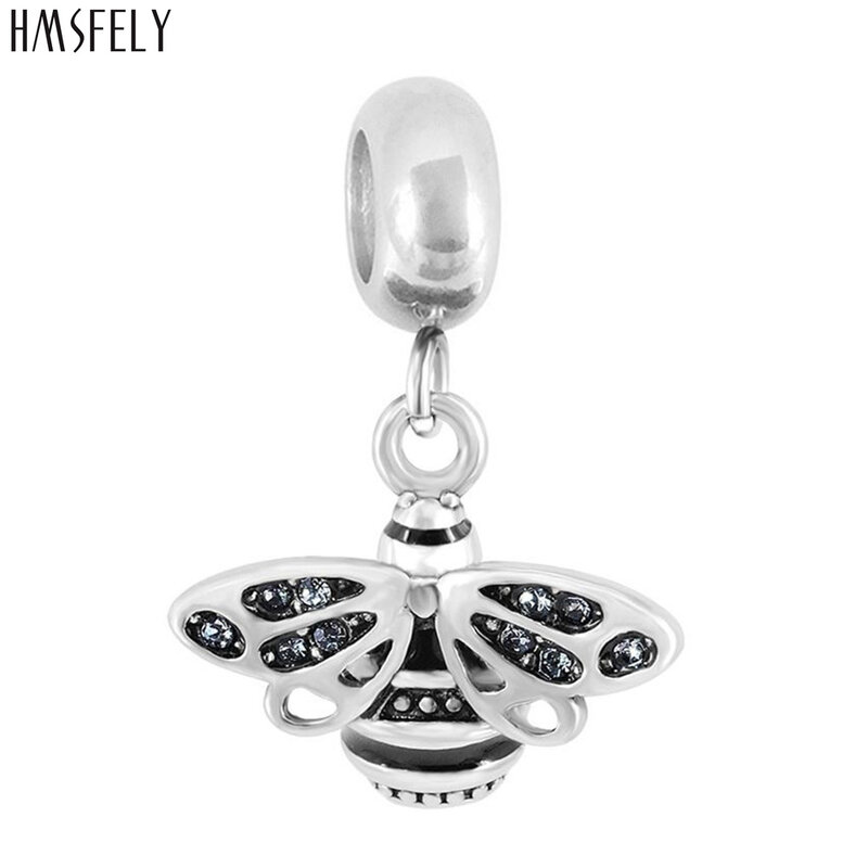 HMSFELY liontin desain kupu-kupu untuk DIY gelang kalung perhiasan membuat pesona manik-manik gelang bagian