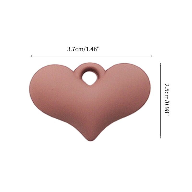 652F Ciondolo per creazione gioielli Ciondolo a cuore con per bracciale, portachiavi artigianali