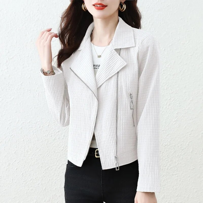 Новинка весна-осень 2024, Модный женский Блейзер, элегантный повседневный короткий облегающий офисный костюм с длинными рукавами в Корейском стиле, женская верхняя одежда