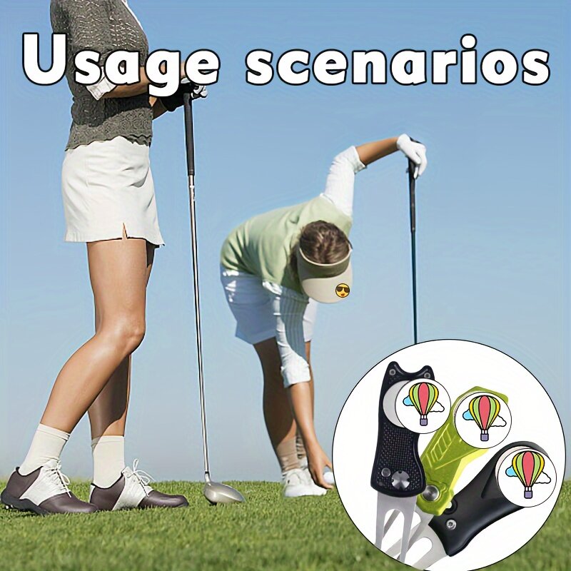 Golf Ball Line Marker, O Presente Universal Ideal para Golfistas Presentes para Homens e Amigos, Cap Clip para Veículo, Caixa de Presente