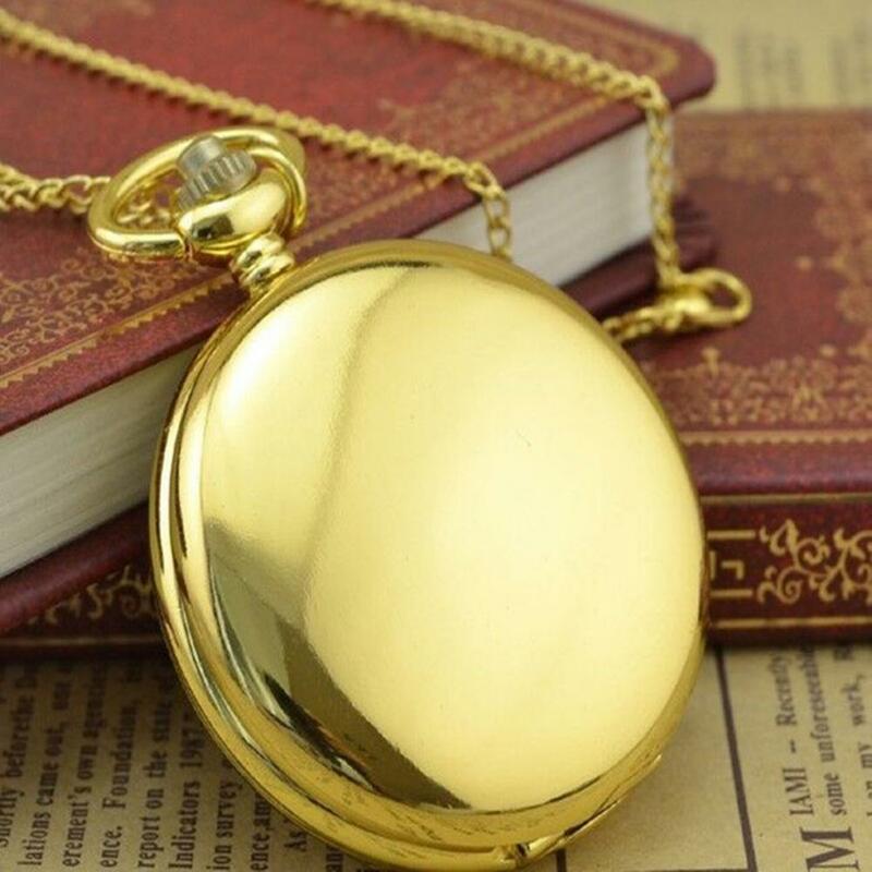 High Quality Men Women Pocket Watches 3 Colors Quartz Pocket Watch Smooth Vintage Pocket Watch for Daily Life