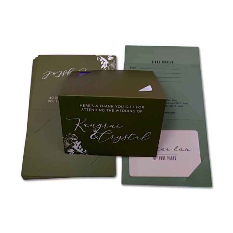 Prodotto personalizzato, busta di carta patinata stampata con Logo personalizzato busta di carta marrone