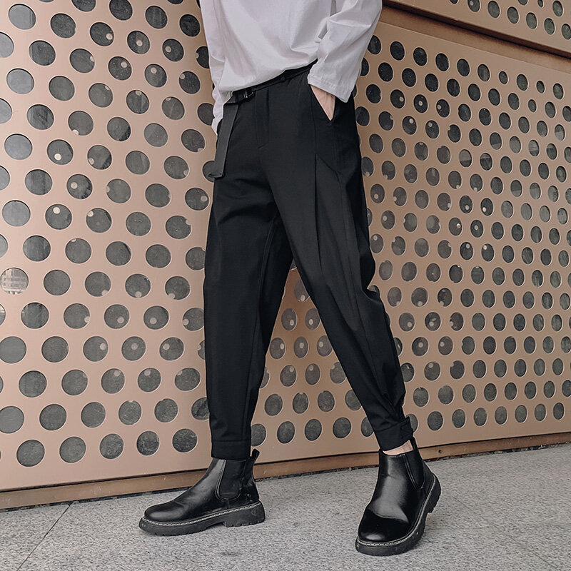 Новинка весна-осень 2022 мужское модное однотонное платье женские брюки китайский свободный костюм брюки S24