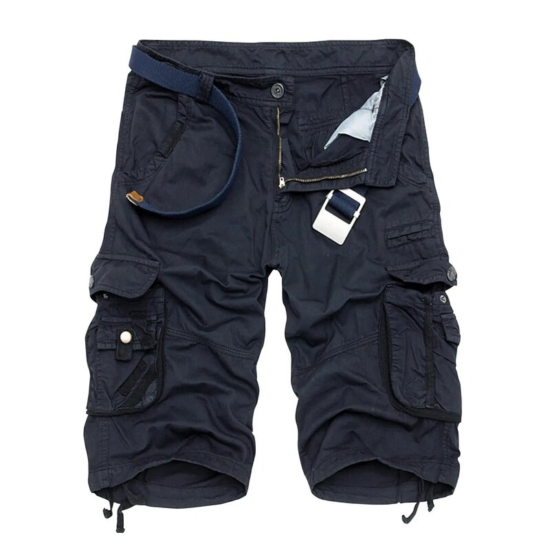 Шорты-карго мужские с несколькими карманами, тактические удобные свободные штаны, рабочая одежда, уличная одежда, спортивные шорты для походов
