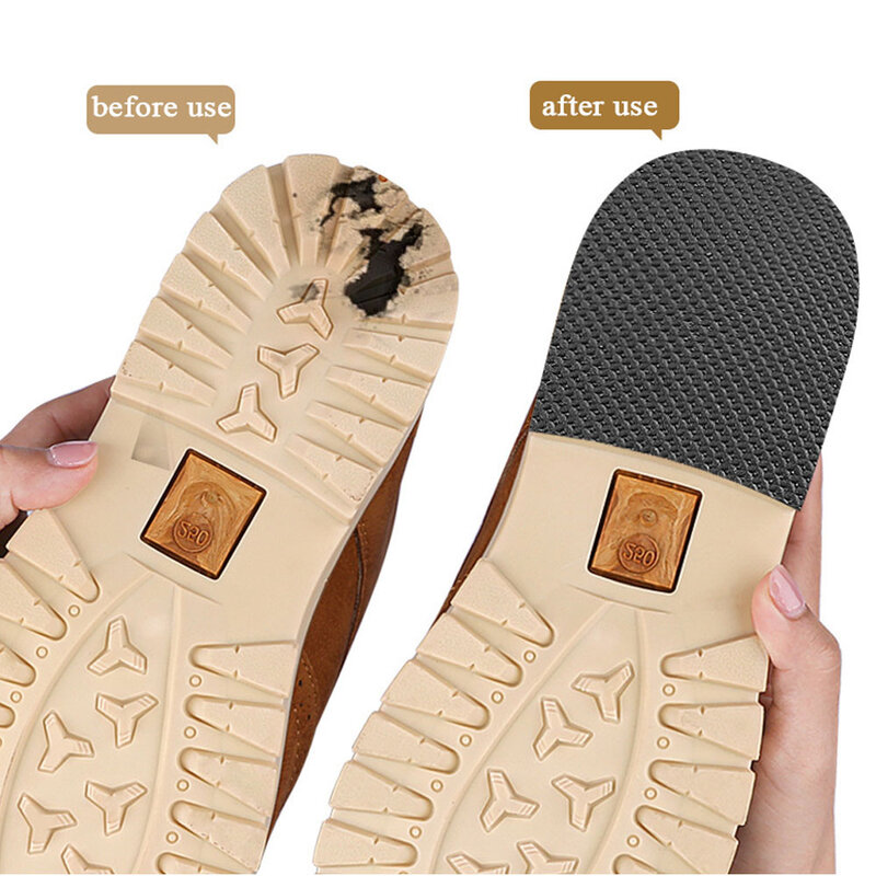 Freely Cutting Size Strong Adhesive Mute Shoe Sole Patches Anti-slip Tape Shoe Sneakers Sole Sticker Wear-resistant Silent Patch