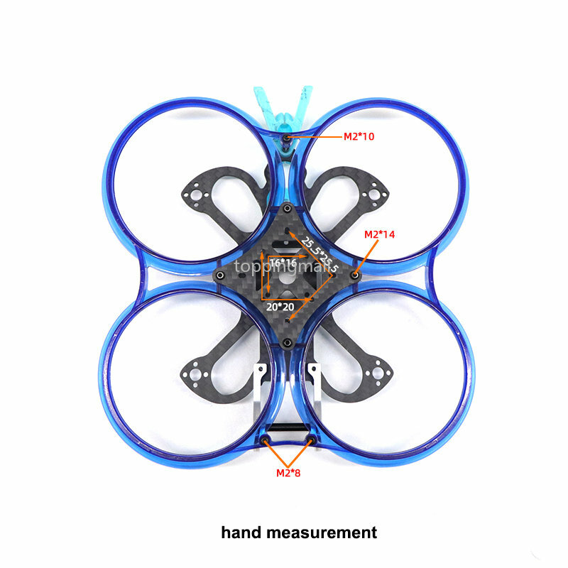 HSKRC CC25pro 2. 5-calowy rozstaw osi ramy 112mm z włókna węglowego W/kanał TPU 3D część drukowana do dron zdalnie sterowany FPV O3 ślimak awatar Air Unit