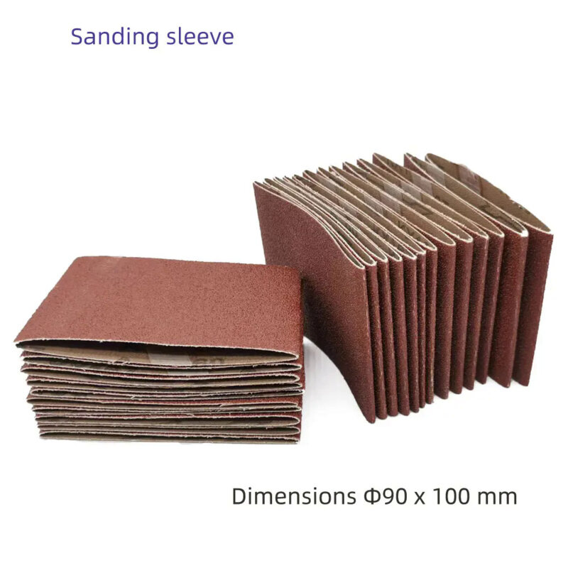 Papel de lija para lijado de cobre y madera roja, manguitos abrasivos de 283x100mm, cinturones de lijado para pulido de madera y Metal, 10 piezas