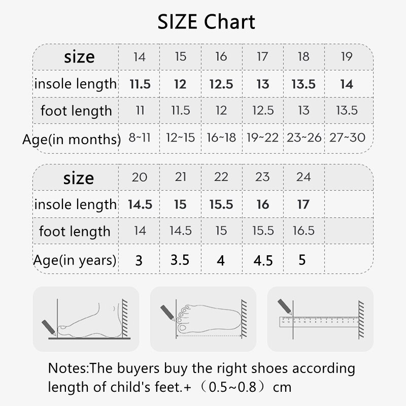 Baby Sneakers Girls Boys Lightweight Breathable Mesh First Walkers Shoes Kids Non-Slip Sandals 1-3 Year