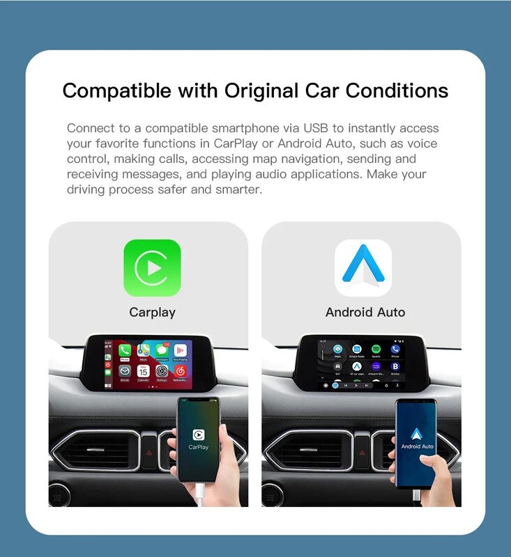 Cocok untuk Mazda Retrofit dan Upgrade Apple Carplay dan Android Auto Mazda2 mazda3 mazda6 CX3CX5CX8CX9 TK78-66-9U0C Hub C922-V6-605A