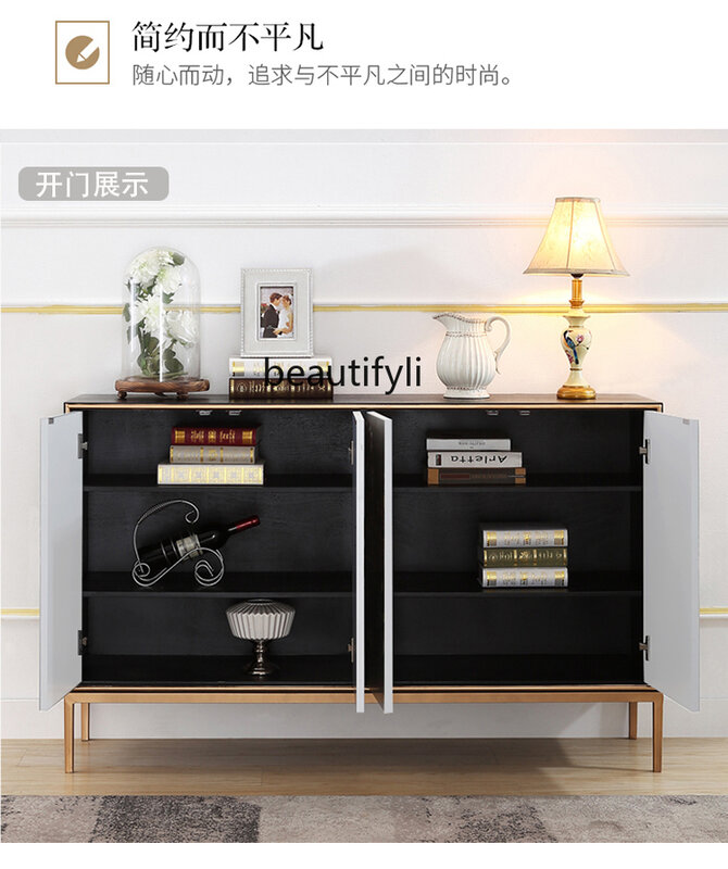 Lekki luksusowy korytarz szafka na buty ekran domowy dekoracyjna szafka na ścianki działowe nowoczesne minimalistyczne meble do kredensu