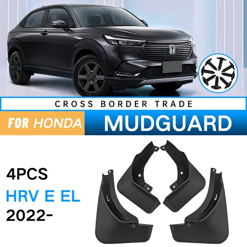 Auto Spatlappen Voor Honda Vezel HR-V Hrv E El 2022 Spatborden Fender Flap Splash Guards Cover Modder