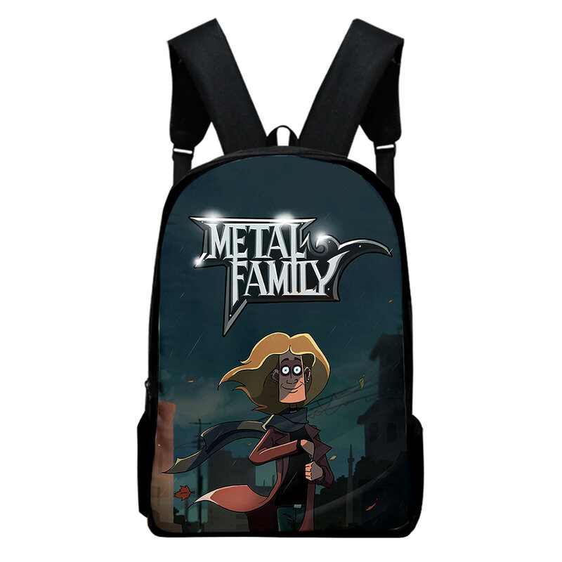 Metal Family Anime Cartoon Backpack School Bag Adult Kids Bags Unisex Backpack 2023 Casual Style Daypack Harajuku Bags