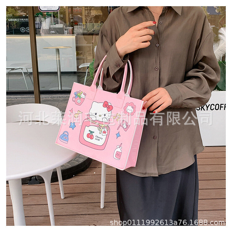 Hellos Kittys Damen Tasche exquisite Geschenkt üte Cinna morolls Cartoon Einkaufstasche große Kapazität Umhängetaschen Mädchen Geschenke