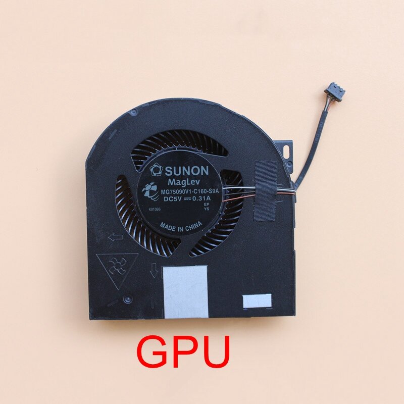 Novo Laptop Original CPU GPU Ventilador De Refrigeração Para Dell Precision 7530 M7530 7540 P74F Cooler MG75090V1-C160-S9A MG75090V1-C170-S9A