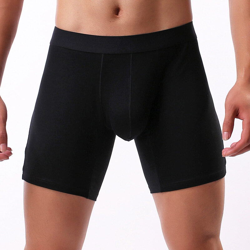 Eur Size Ondergoed Mannen Boxers Lange Been Boxer Shorts Katoen Ademend Underpants Sexy U Pouch Man Panties Ropa Interieur Hombre