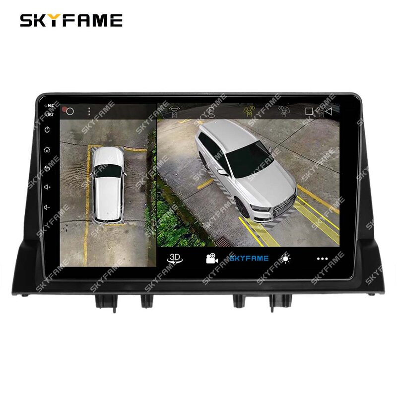 SKYFAME-Adaptador De Fascia Quadro De Carro, Rádio Android, Kit De Painel De Montagem De Áudio Traço Para Mazda 6