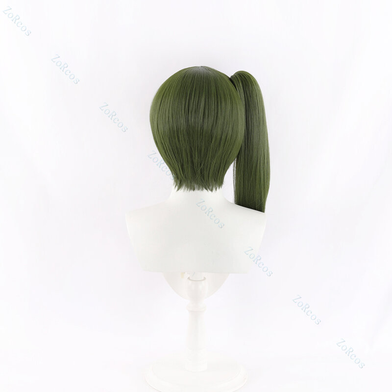 Parrucca Ubel Anime Frieren: Beyond Journey End parrucca Cosplay Ubel Cosplay donna carino parrucca senza capelli verde scuro
