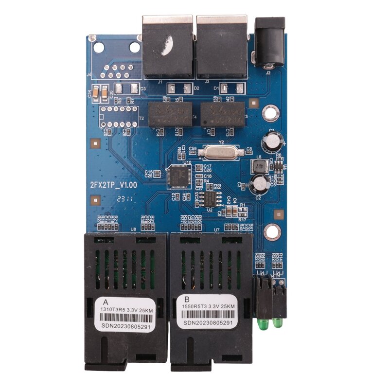 1 Stuks Ethernet Fiber Switch 2 Rj45 Utp 2 Sc Fiber Optische Media Converter 2sc 2rj45 Ethernet 10/100M Fiber Switch
