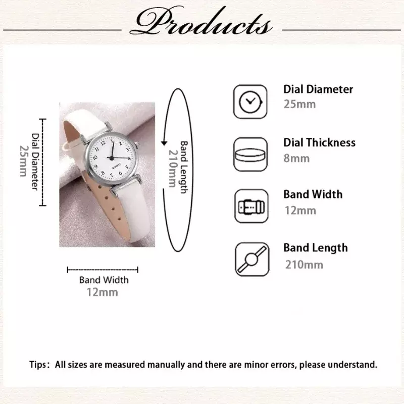 Reloj de cuarzo de marca de alta calidad Para Mujer, reloj informal con esfera pequeña, correa de cuero, pulsera Para Mujer