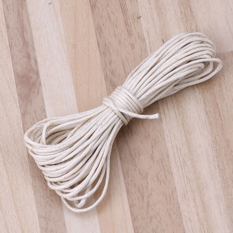 16 футов. 1 мм вощеный хлопковый шнур, нить для вышивки бисером для изготовления браслета и ожерелья, веревка для декора вазы