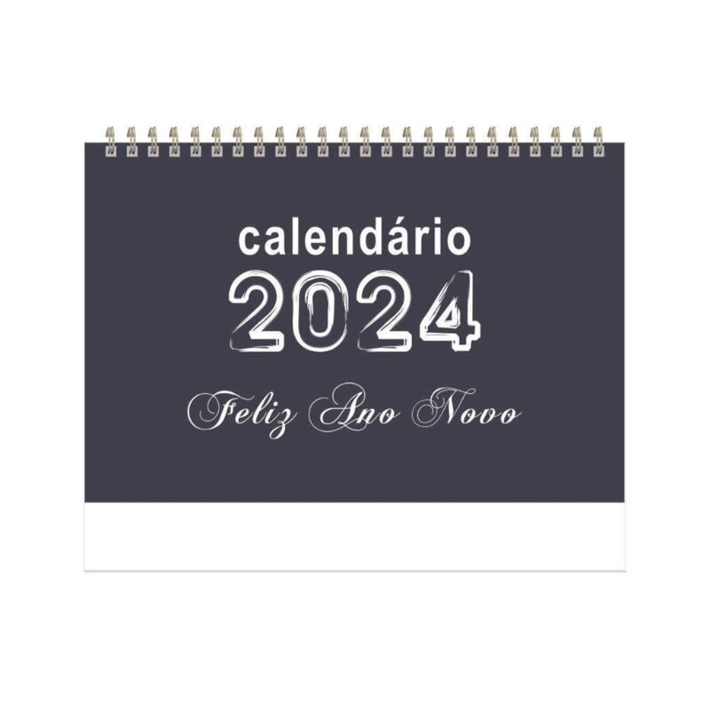 K1AA 2024 Calendario da tavolo brasiliano per l'arredamento degli uffici domestici per pianificazione giornaliera