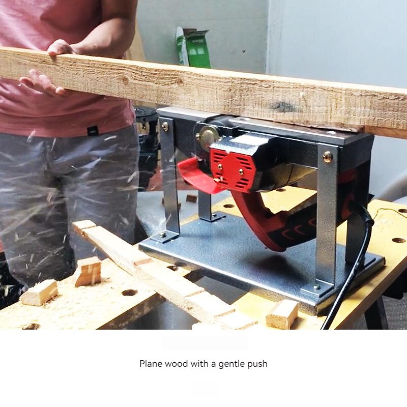 Multi-Function plaina elétrica, madeira mão aplainando máquina, ferramentas de mesa domésticos, carpintaria, flip-montado