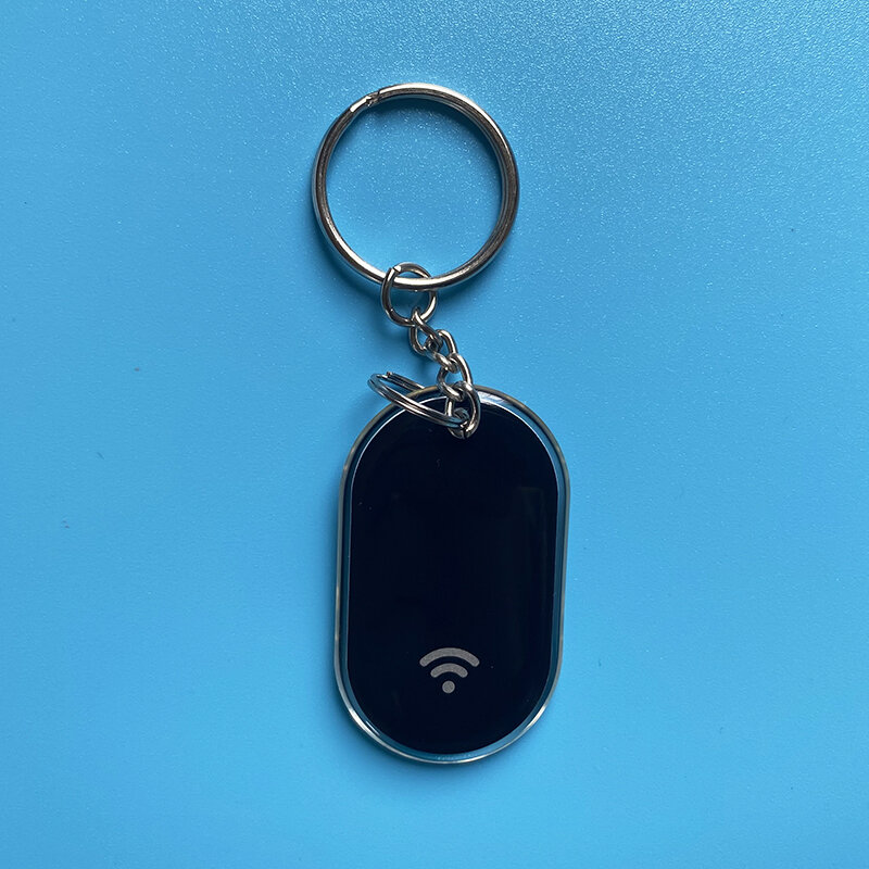 Tag Kunci Epoxy NFC Ntag213 ISO14443A Kedekatan 13.56MHz Gantungan Kunci Kartu Pintar RFID untuk Berbagi Informasi Kontak Media Sosial
