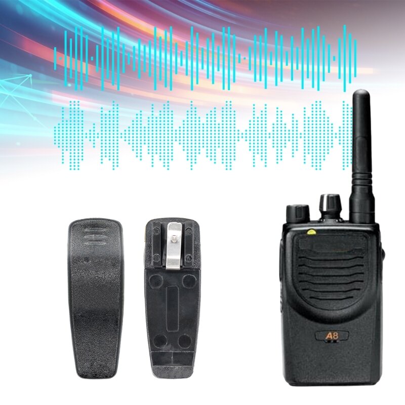 Clip da cintura per walkie talkie con morsetto posteriore per radio a 2 vie PMLN4743 per clip di ricambio Facile da installare