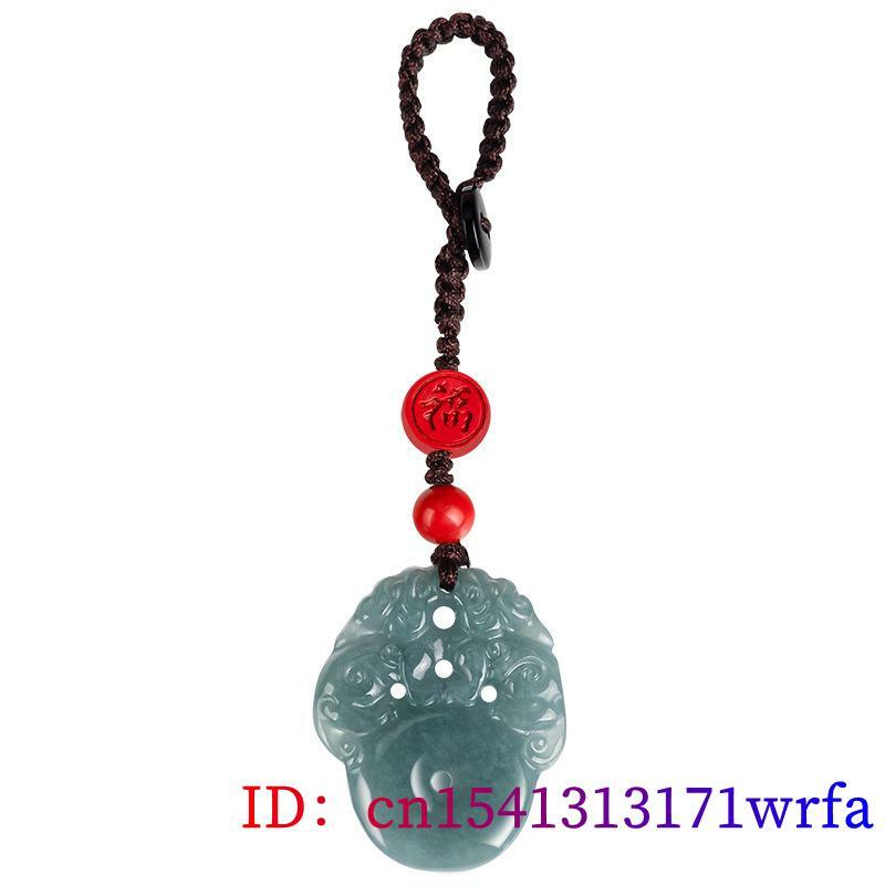 LLavero de Pixiu de jadeíta de Myanmar azul, joyería Real, llavero de lujo, Jade Natural birmano, diseñador, lindo encanto para teléfono, bolso