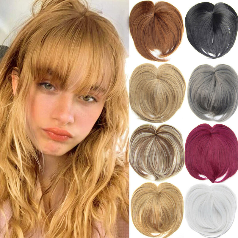 ZCristSynthetic Hairpiece Hair Bangs Extension, réinitialisation In Hair, Ins Hair, Fake Fringes, Invisible Wig