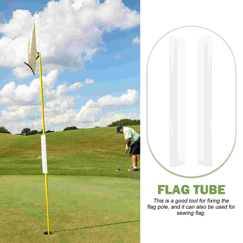 Prático golfe bandeira tubos, tubos inseridos, bandeira poloneses, 2pcs