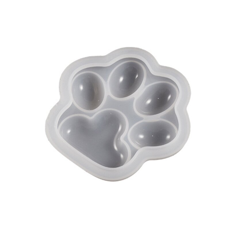 Scatola portaoggetti per zampe di gatto Stampi in silicone Stampo in resina epossidica 3D Artigianato per la produzione di