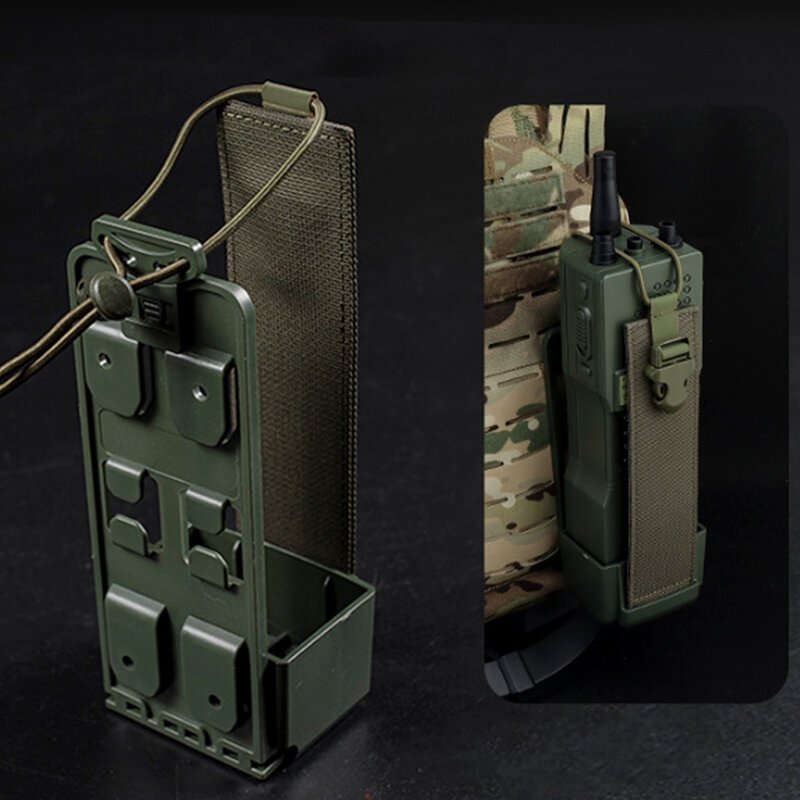 Tactical Electric Counting BB Balls Loader Box PRC-152 Radio Model Pouch compatibile MOLLE Vest Airsoft M4 5.56 BBs Storage Case