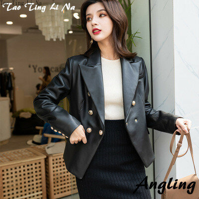 Tao Ting Li Na kobiety wiosna prawdziwa prawdziwa owczana skórzana kurtka R35